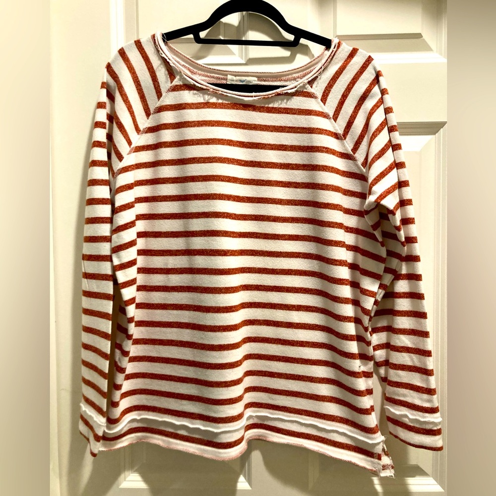 Nautical red/white Stripe T shirt